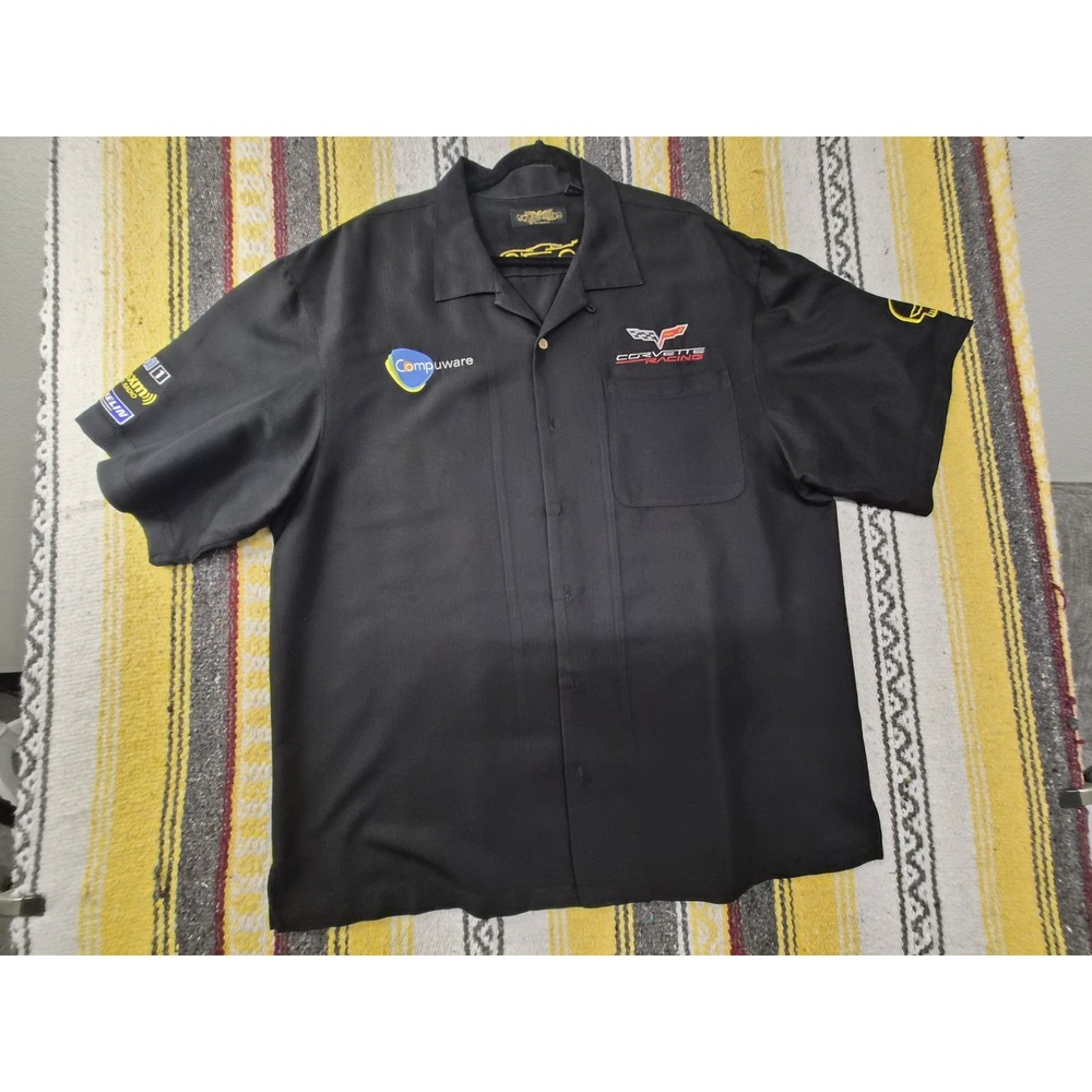 Eagle Dry Goods Men's Shirt Size 2XL  Black Corvette CS.R